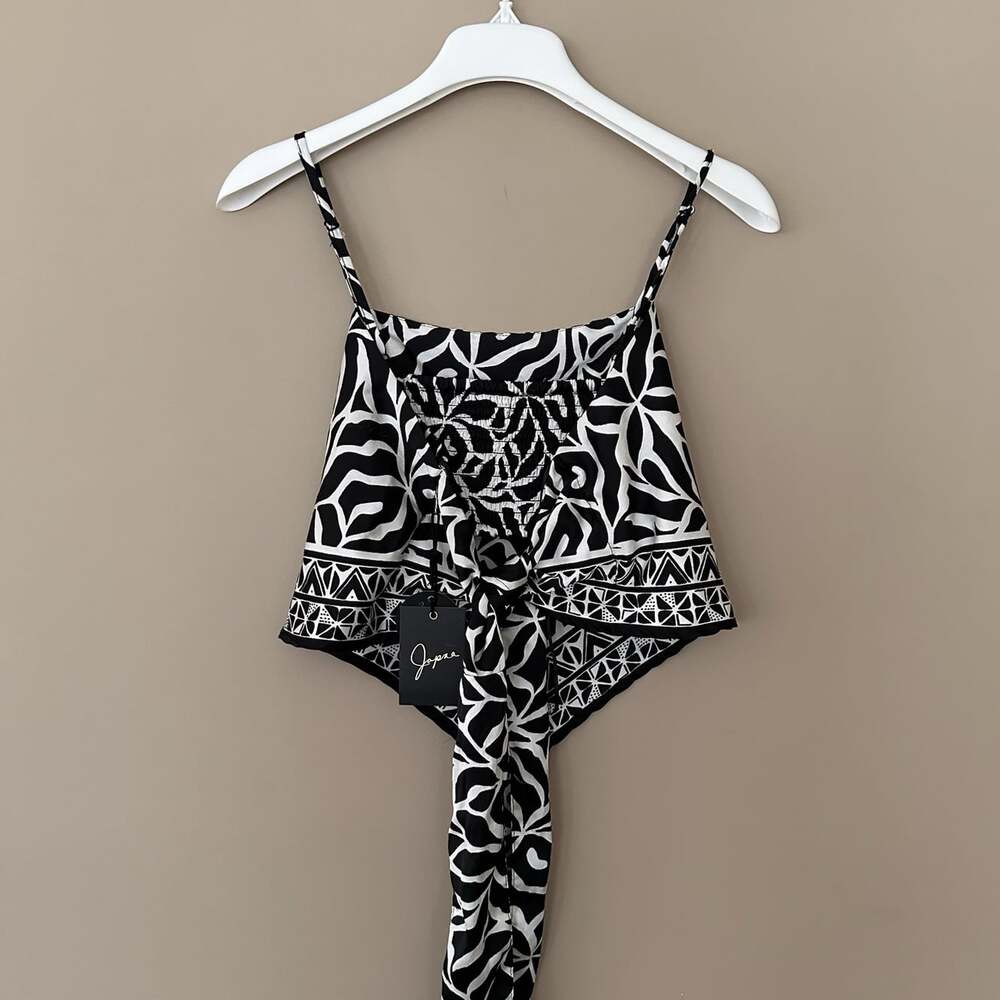 NWT Japna L Resort Wear Wide Leg Pants & Cami Top 2 Piece Set Beach Boho Hawaii - Picture 3 of 11